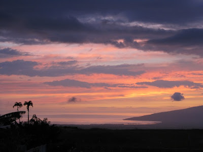 Sunset over Maalaea Bay from Pukalani, Feb 2011