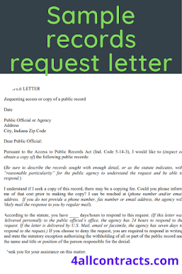 How do you start a letter of request ?