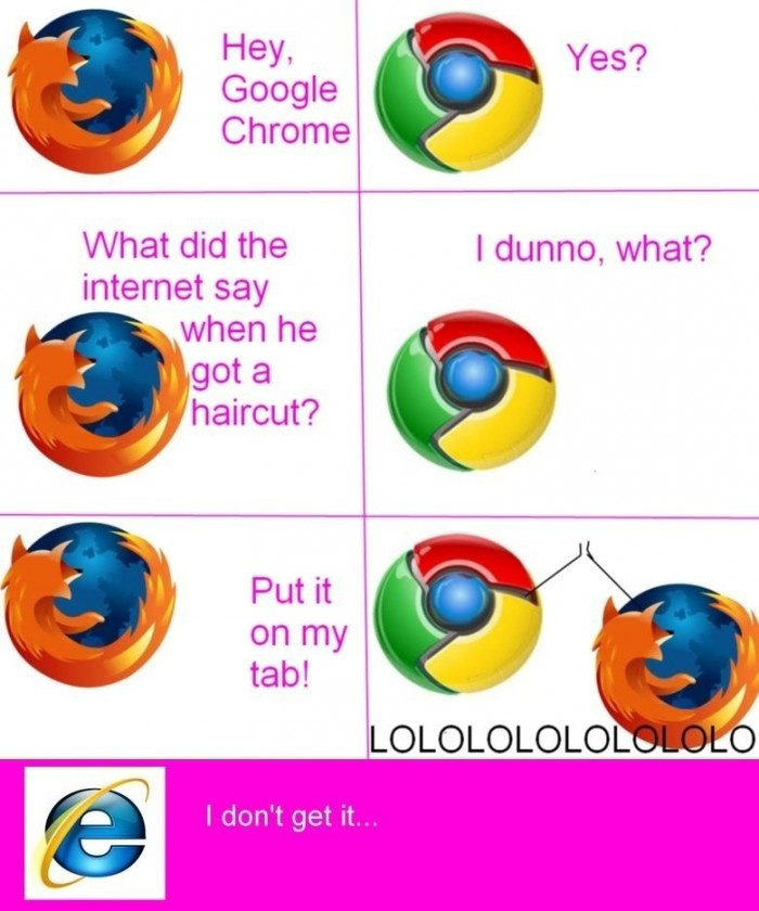 Internet Explorer Doesn't Get The Joke