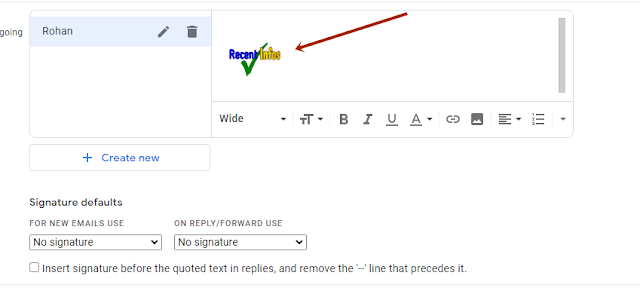 How to add or Change signature In Gmail ?