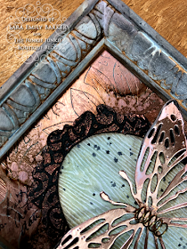 Sara Emily Barker https://sarascloset1.blogspot.com/2020/06/copper-penned-panel.html Mixed Media Panel #timholtz #sizzix #stampersanonymous #ranger 3