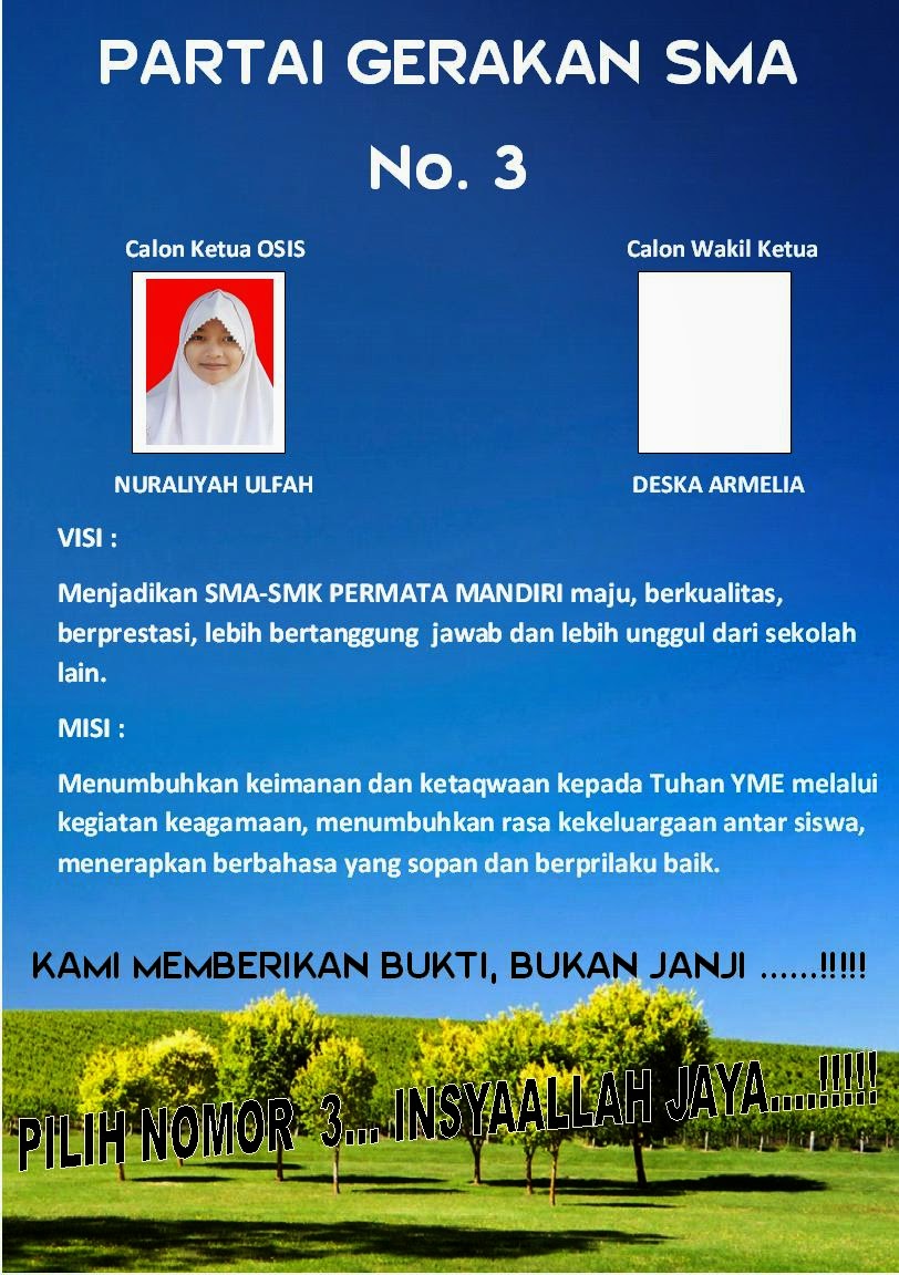 Contoh Biodata Calon Ketua Osis - Inventors Day