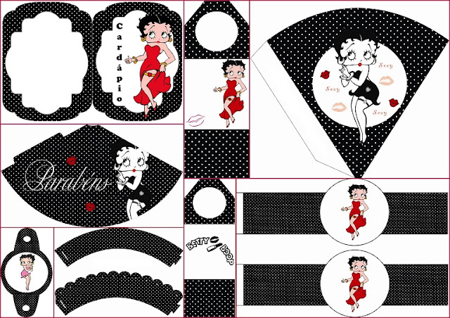 Betty Boop: Free Party Printables.