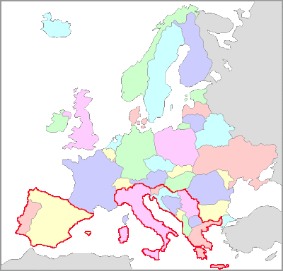 Maps of Southern Europe