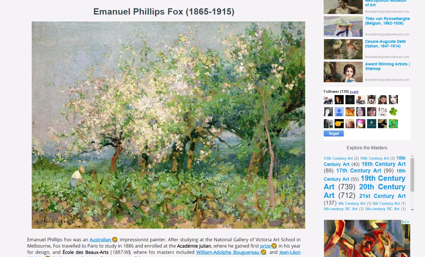 Emanuel Phillips Fox (1865-1915)