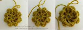 crochet flower, crochet flower accent, flower for embellishment, crochet embellishments