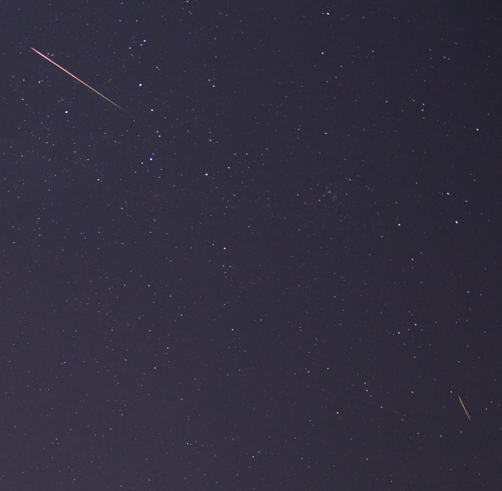 bright perseid meteors