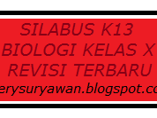 Silabus K13 Biologi Kelas X SMA Revisi Terbaru