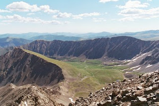 Typical view from a Colorado mountain trail run