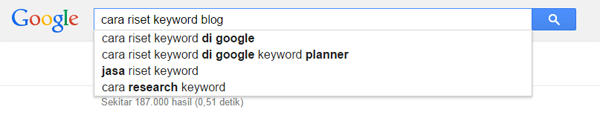 Cara Mudah Riset Keyword dengan Google Sugestion