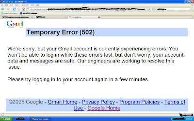 GMAIL Temporary Error(502)