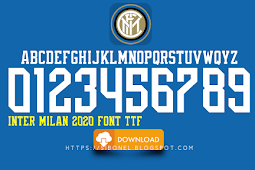 Download Font Jersey Inter Milan 2020