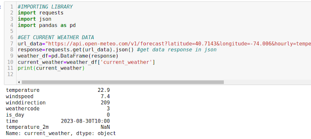 Getting Current Weather Data