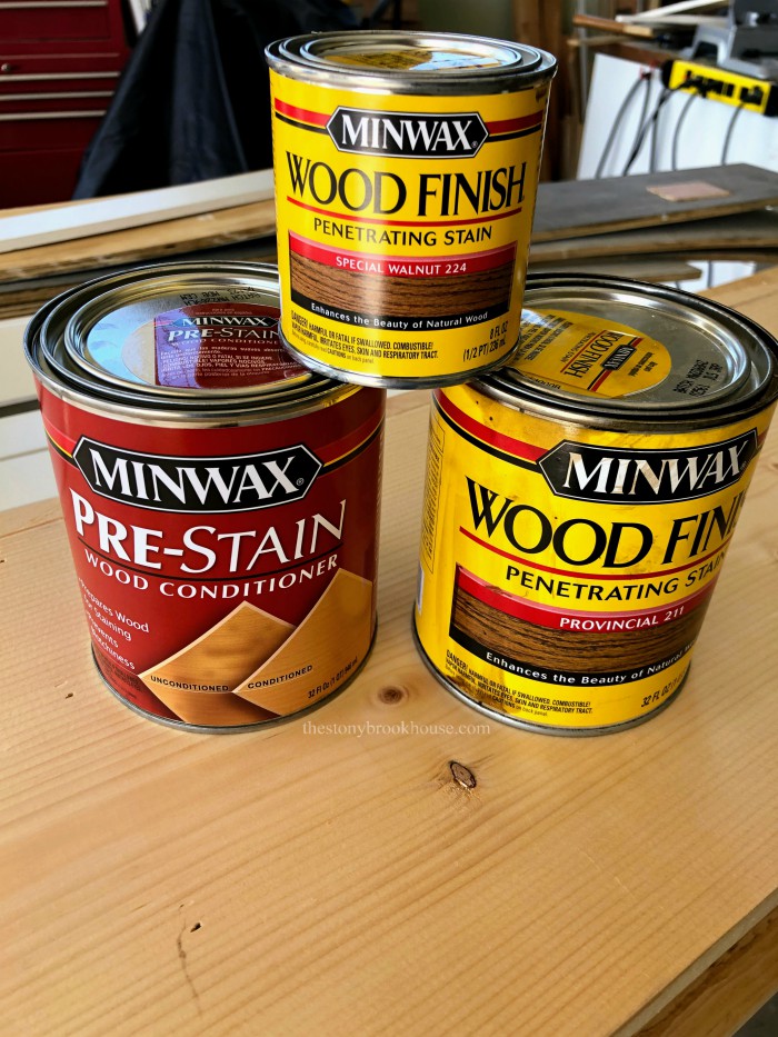Minwax Pre Stain & Stains