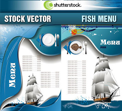Stock Vector - Fish Menu
