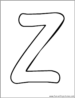 buble letters Z alphabet