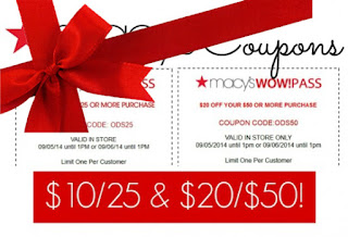 Free Printable Macy's Coupons