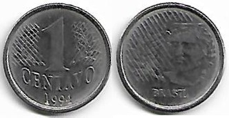 Moeda de 1 centavo, 1994