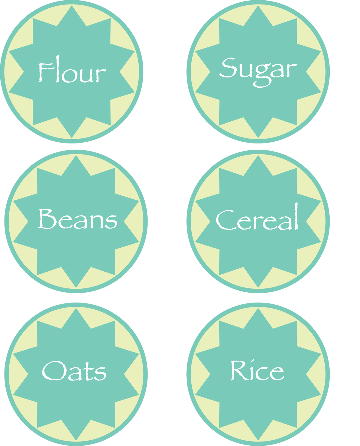 pretty posy free printable pantry labels