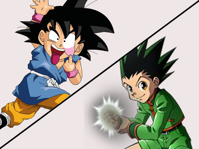Gon has many similarities with Son Goku
