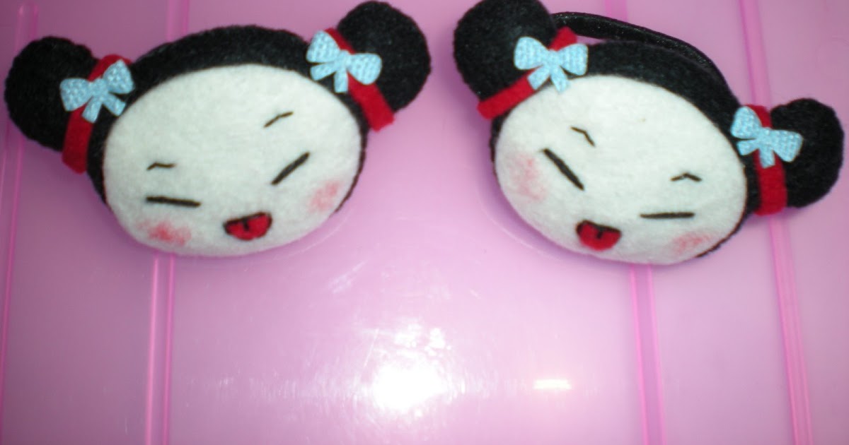 Ikat Rambut  dari Kain Flanel  Pucca Besar Rp 5000 PO 1 