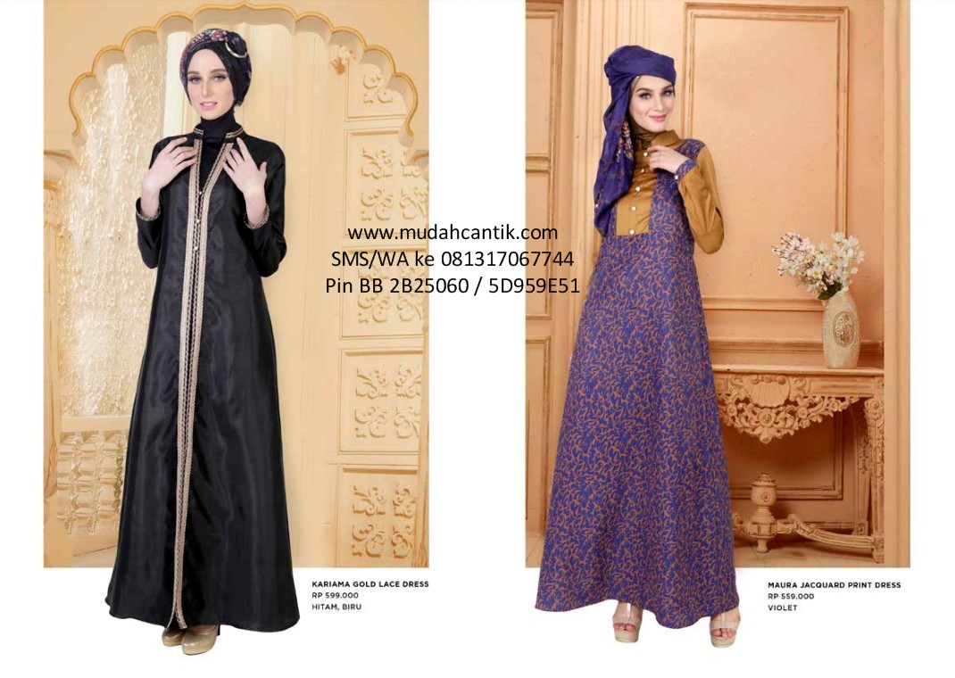 Baju Gamis Modern Cantik Terbaru Indonesia: Gamis Elegan