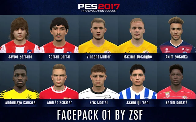 Facepack 01 2022 For PES 2017