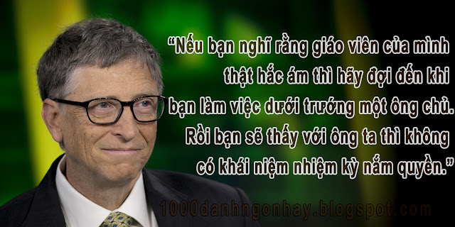 Danh ngôn hay của Bill gates