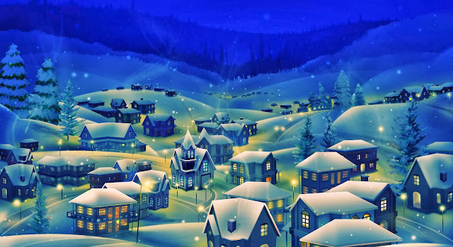 Christmas HD Wallpaper - Christmas Snow City 2