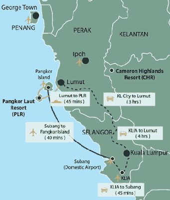 Pangkor Laut Map