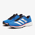 Sepatu Lari Adidas Adizero Adios 5 Glory Blue Ftwr White Solar Red EG1197