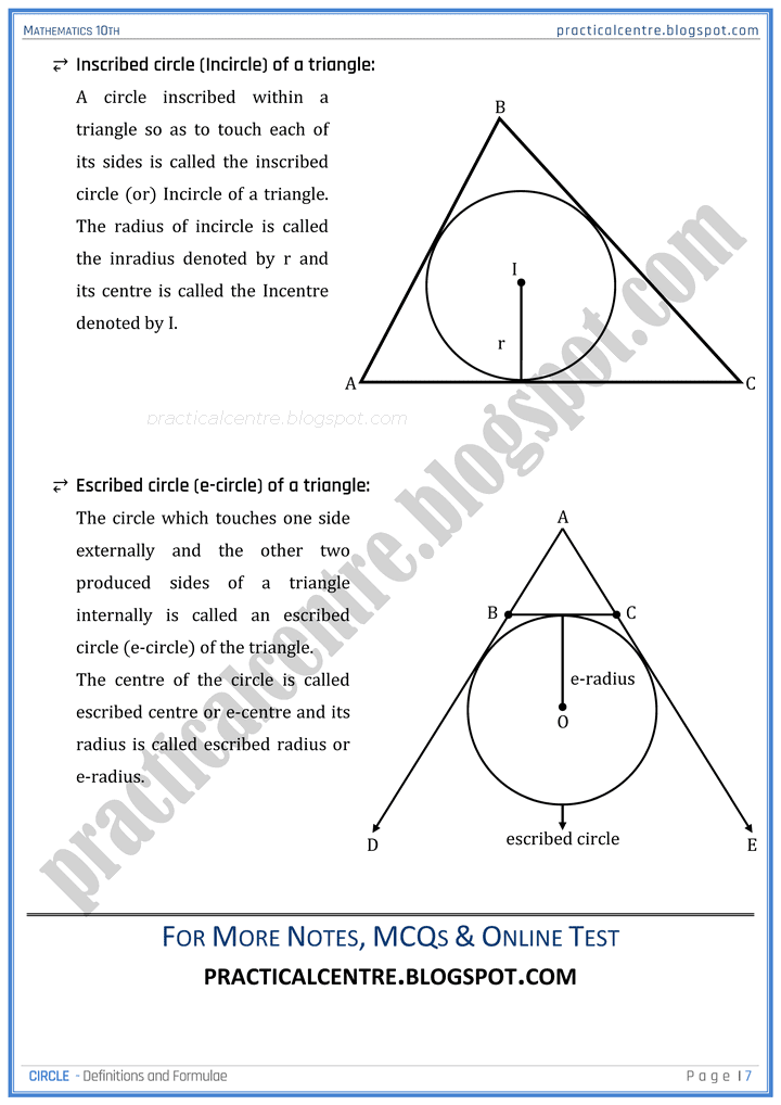 circle-definitions-and-formulas-mathematics-10th