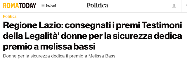 Premio “Testimone della Legalità”