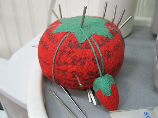 tomato labeled with machine needle numbers