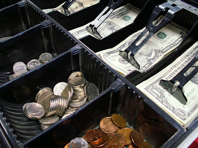 a cash drawer