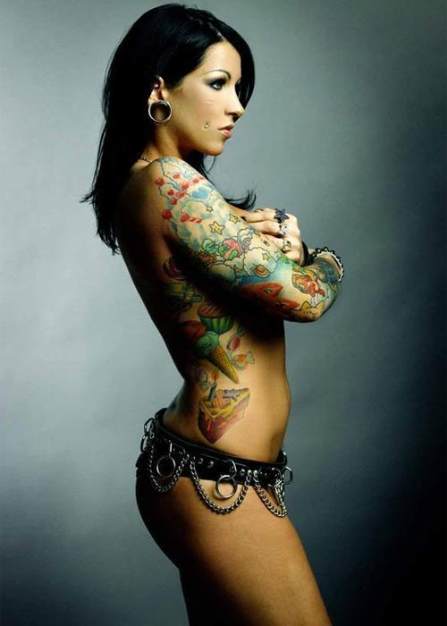 tattooed chicks. tattooed chicks. pic of a