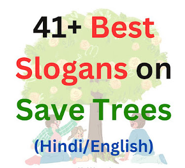 Slogans on Save Trees in Hindi/English