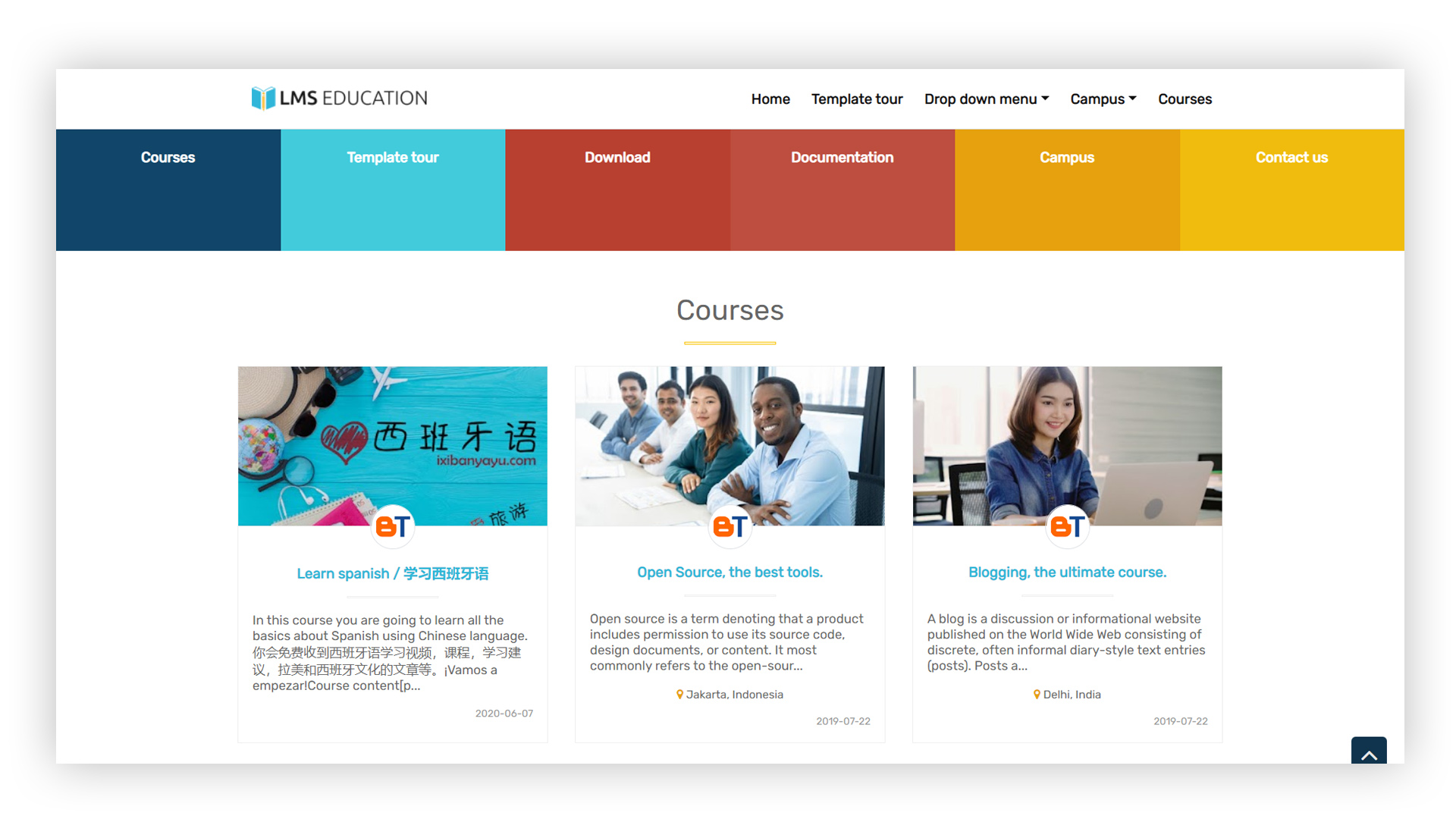 LMS Education Blogger Template.