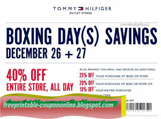 Free Printable Tommy Hilfiger Coupons