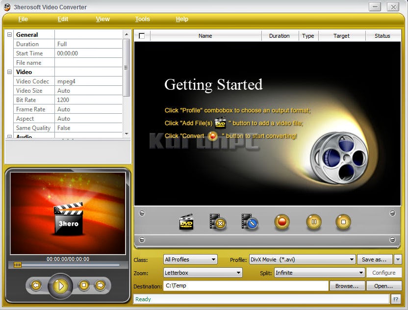 3herosoft Video Converter 4.1.4 Build 0510 + Crack