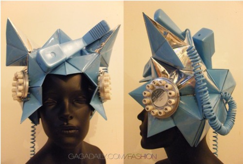 lady gaga telephone hat