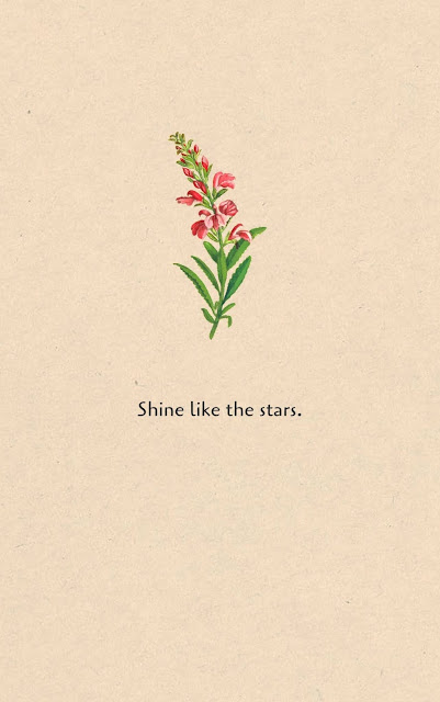 Inspirational Motivational Quotes Cards #7-25 Shine like the stars. 
