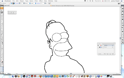 Drawing Homer Simpson In Illustrator