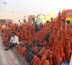 Traditional Indian pottery from West Bengal