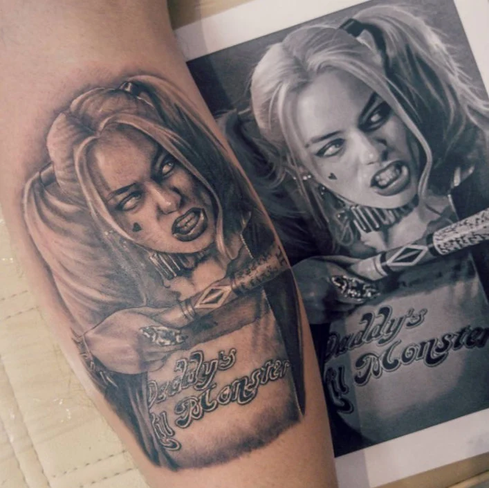 vemos tatuajes de harley quinn