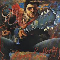 Gerry Rafferty en la pintura de la portada del disco City to City