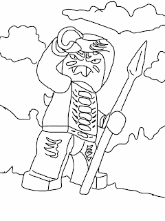 Lego Ninjago Rise of the Snakes Coloring Page