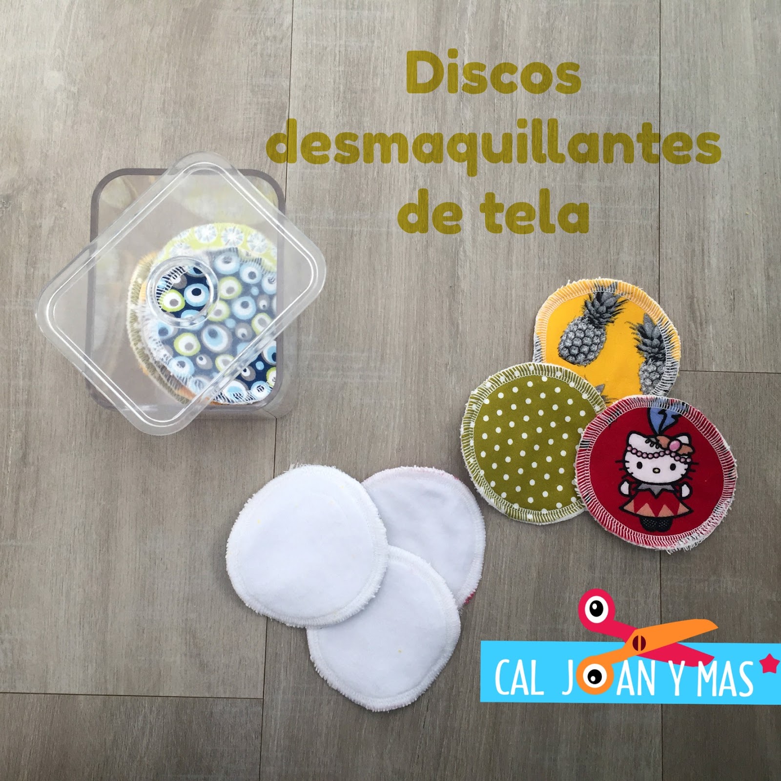 Cal Joan y más: DISCOS DESMAQUILLANTES DE TELA (TUTORIAL)