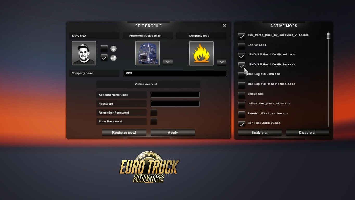Cara Memasang Mods Euro Truck Simulator 2 - Indonesia Game 