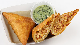 Samosas de pollo especiadas